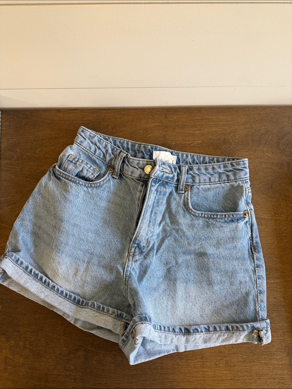 H&M Light Blue Denim Jean Shorts